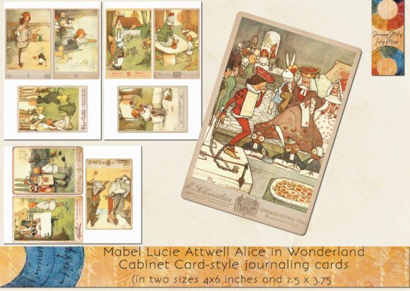 Download Mabel Lucie Attwell Alice Journal Cards - Journal cards Collection