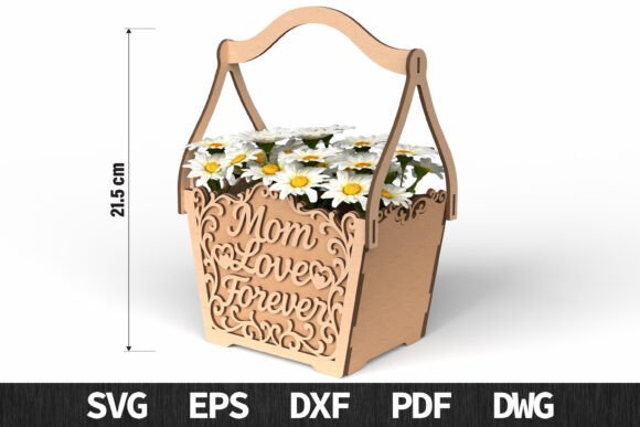 Download Mom Love Forever Flower Basket SVG - Love forever Collection
