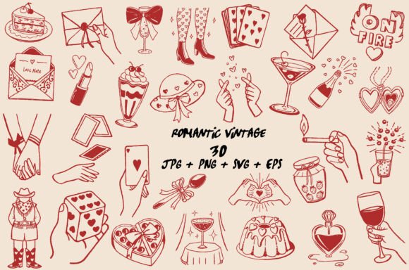 Download Love Aesthetic Retro Romance Hand Drawn - Aesthetic Collection