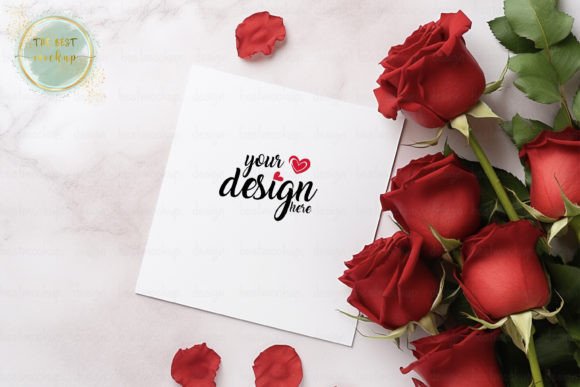 Download Flowers Valentine Card Mockup - Flowers valentine card Collection