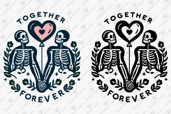 Download Eternal Love Forever Valentine Skeletons - Love forever Collection