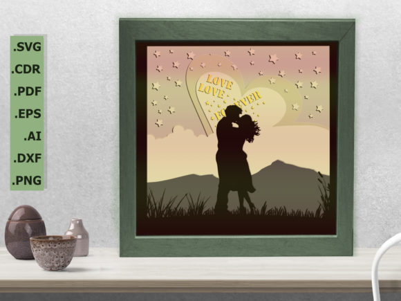 Download Multilayer "love Forever" Shadow Box - Love forever Collection