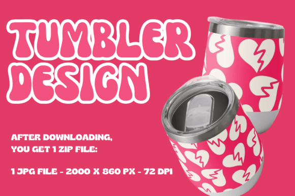 Download Valentine Heart Tumbler Printable - Premium Resources